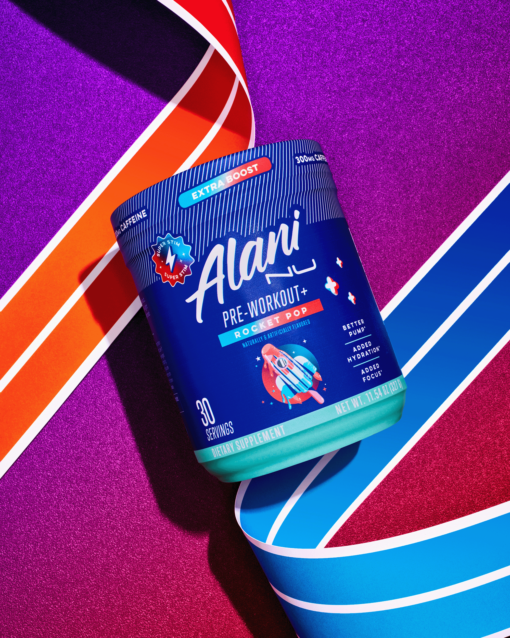 A Pre-workout + in flavor Rocket Pop.